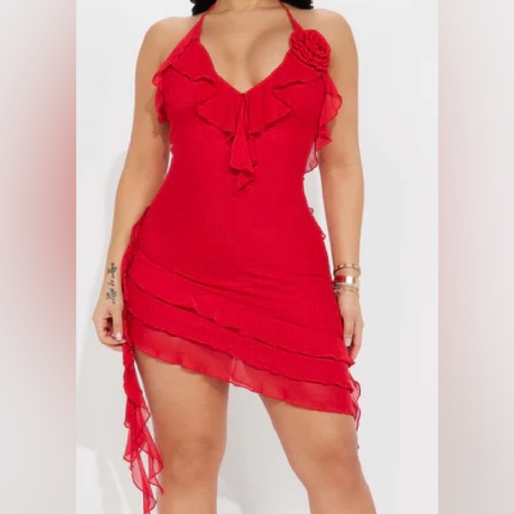 FASHION NOVA Paris Life Mesh Mini Dress